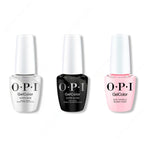 OPI GelColor Intelli-Gel Combo - Super Base Coat, Super Gloss Top Coat & Suzi Shops & Island Hops - Long Lasting Formula