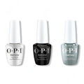 OPI GelColor Intelli-Gel Combo - Super Base Coat, Super Gloss Top Coat & Suzi Talks With Her Hands - Long Lasting Formula