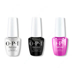 OPI GelColor Intelli-Gel Combo - Super Base Coat, Super Gloss Top Coat & Ultra Violet Daze - Long Lasting Formula
