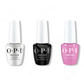 OPI GelColor Intelli-Gel Combo - Super Base Coat, Super Gloss Top Coat & Vogue en Violet - Long Lasting Formula