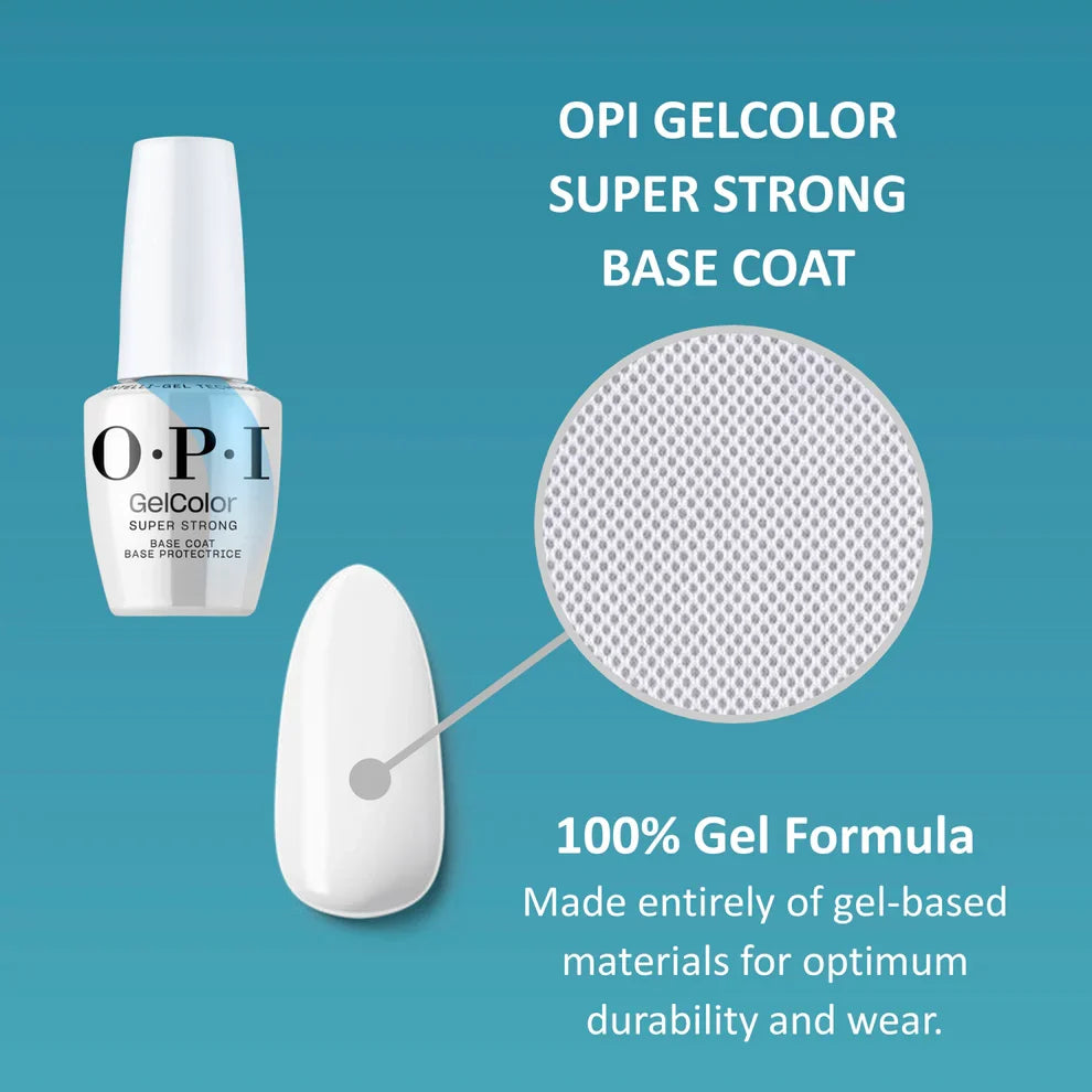 OPI GelColor Intelli-Gel - Super Strong Base Coat 0.5 oz - Long Lasting Formula