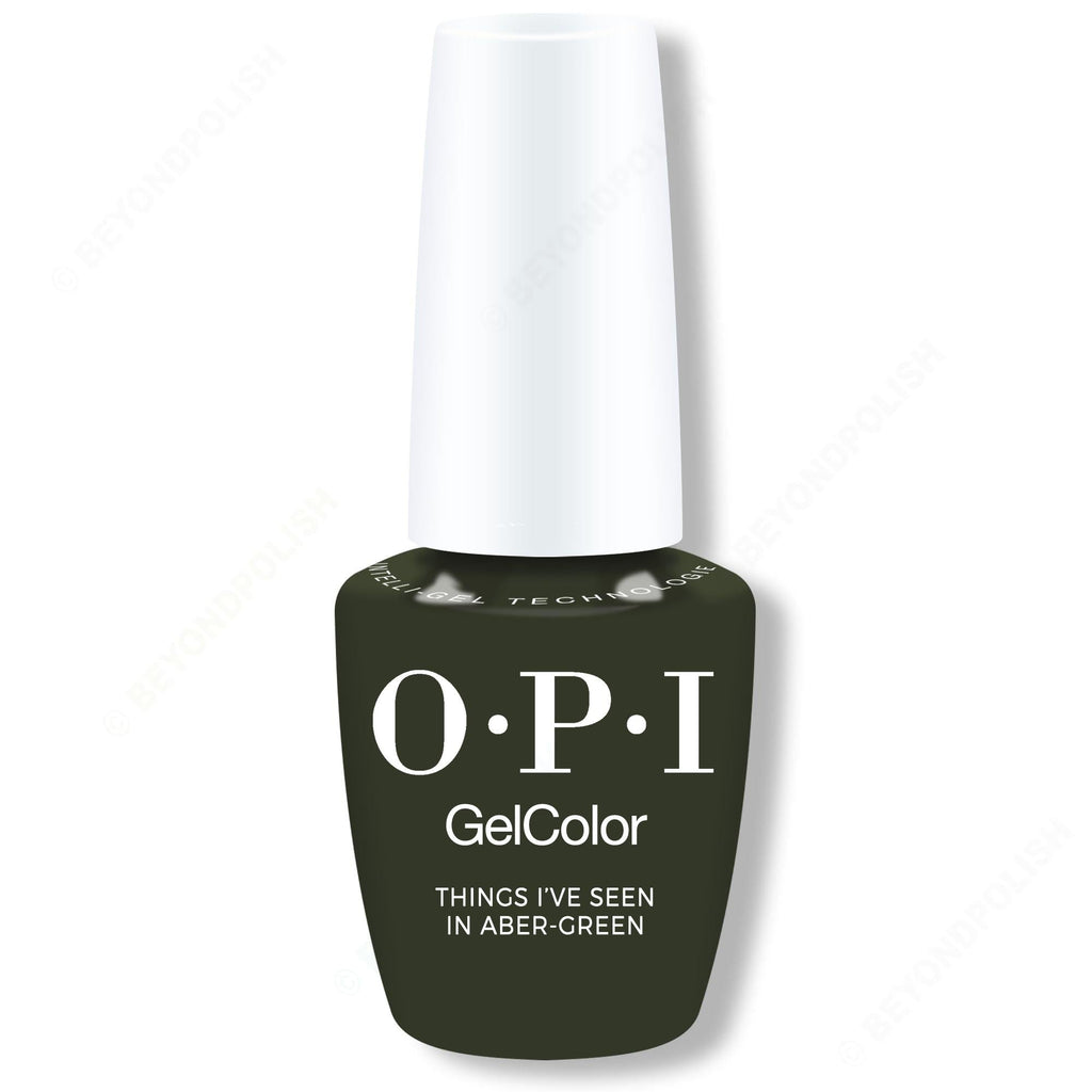 OPI GelColor Intelli-Gel - Things I've Seen in Aber-green 0.5 oz - Long Lasting Formula