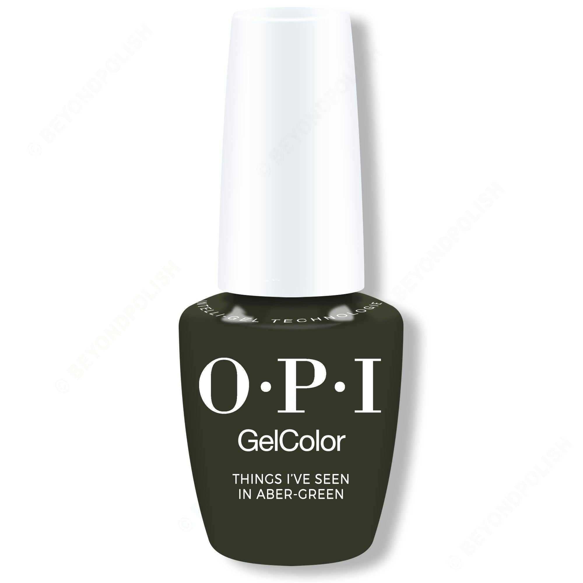OPI GelColor Intelli-Gel - Things I've Seen in Aber-green 0.5 oz - Long Lasting Formula