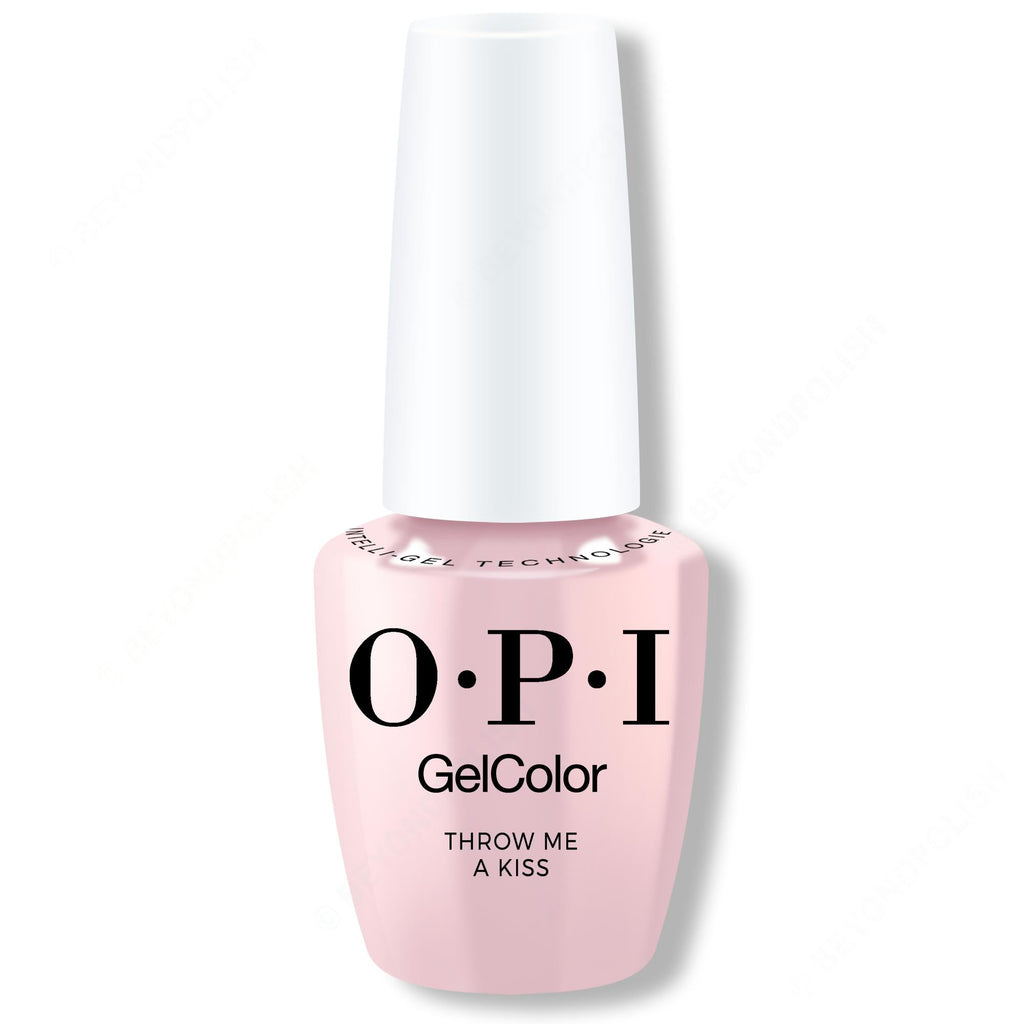 OPI GelColor Intelli-Gel - Throw Me A Kiss 0.5 Oz - Long Lasting Formula
