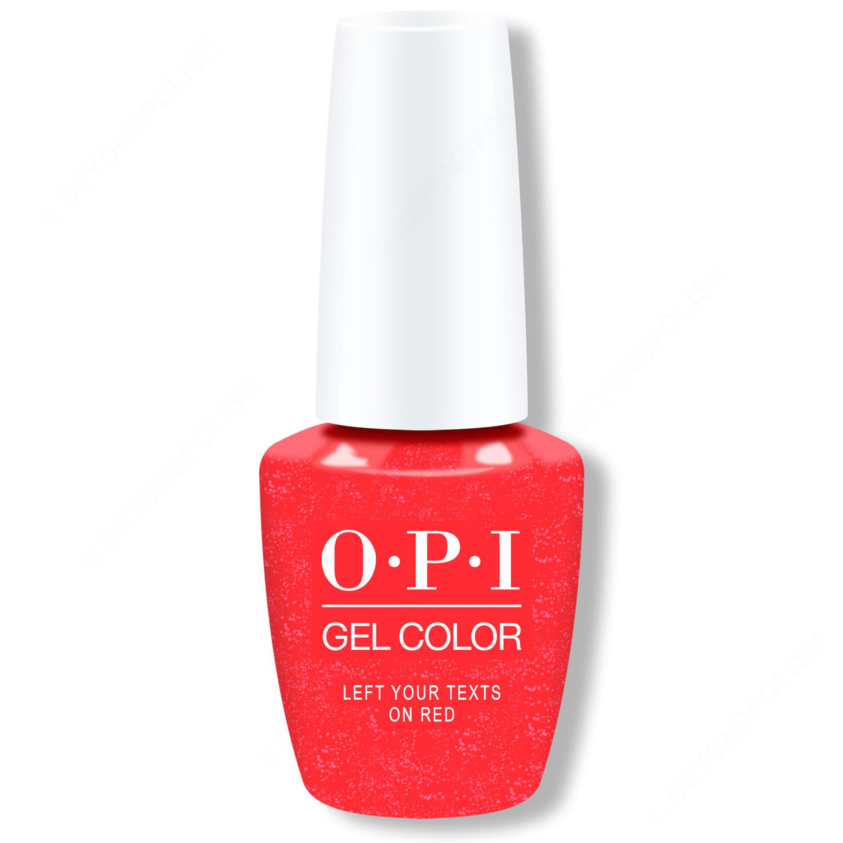 OPI GelColor - Left Your Texts On Red 0.5 oz - Long Lasting Formula