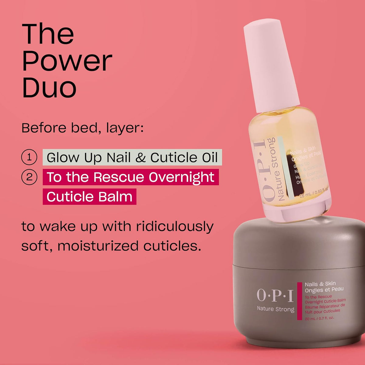 OPI - Glow Up Nail & Cuticle Oil 1 oz - Long Lasting Formula