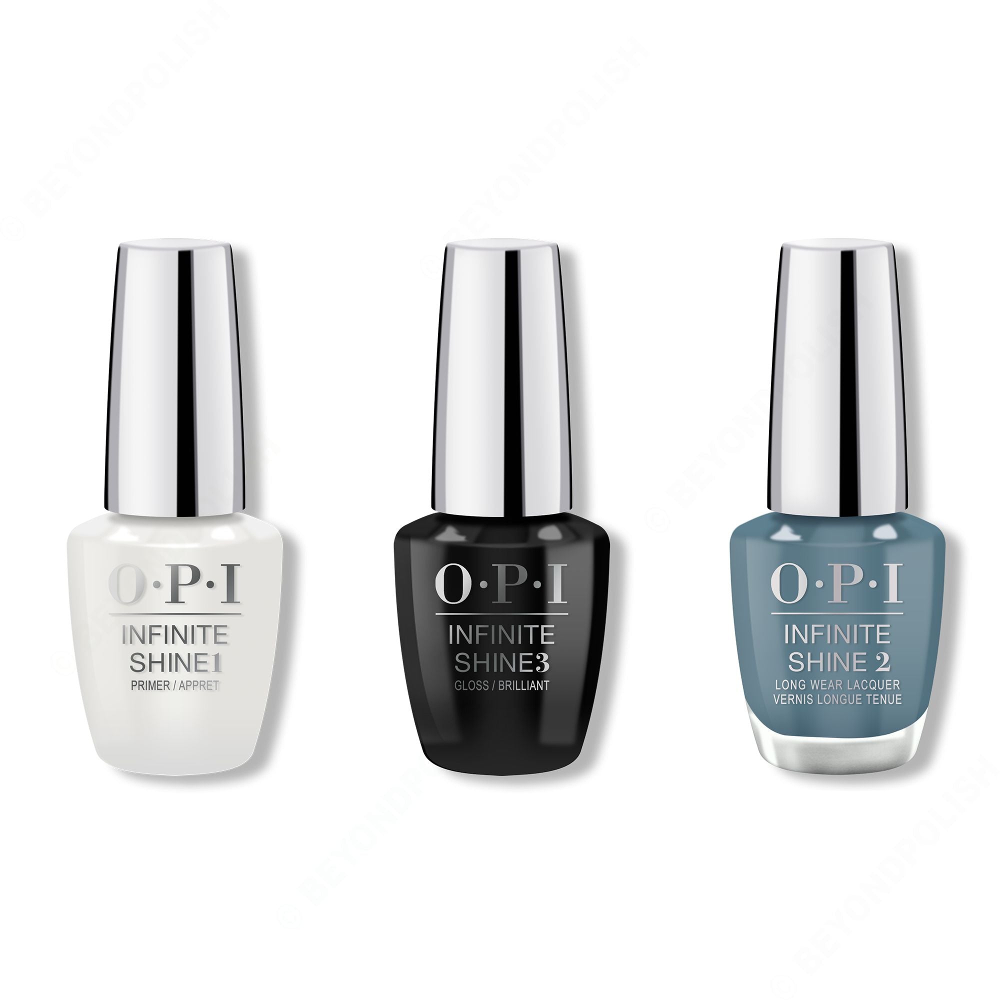 OPI - Infinite Shine Combo - Base, Top & Alpaca My Bags 0.5 oz - Long Lasting Formula