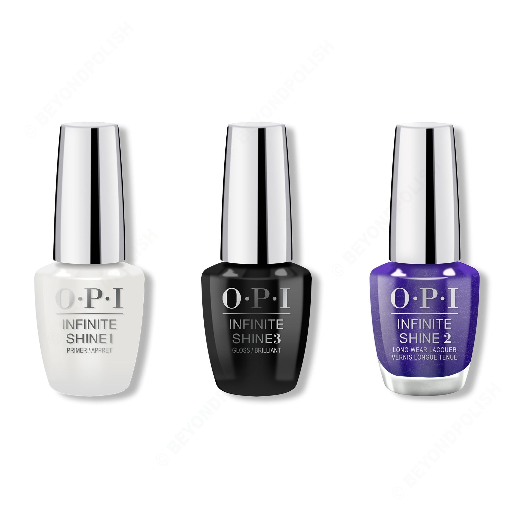 OPI - Infinite Shine Combo - Base, Top & Aquarius Renegade - Long Lasting Formula