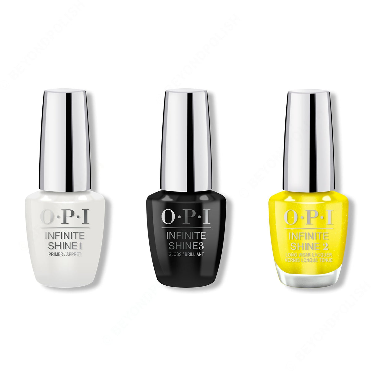 OPI - Infinite Shine Combo - Base, Top & Bee Unapologetic - Long Lasting Formula