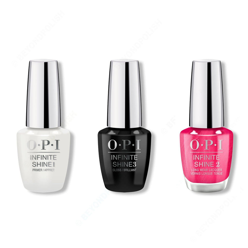 OPI - Infinite Shine Combo - Base, Top & Blame the Mistletoe - Long Lasting Formula