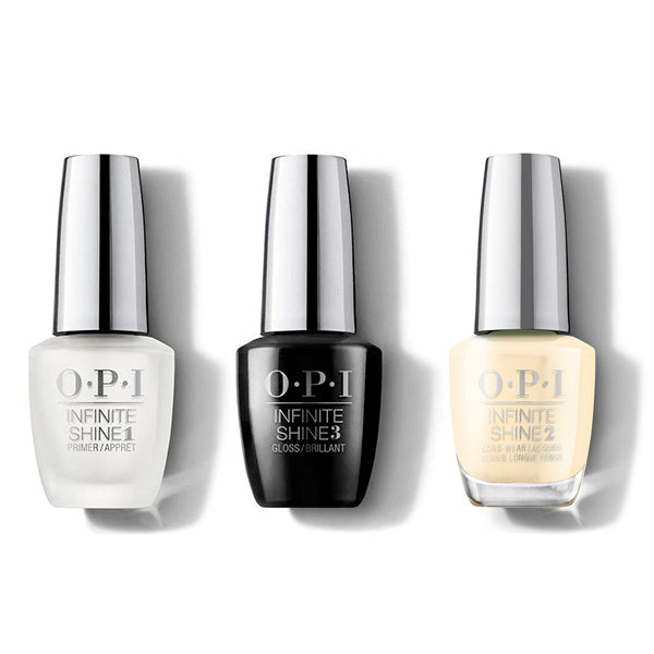 OPI - Infinite Shine Combo - Base, Top & Blinded By The Ring Light - Long Lasting Formula