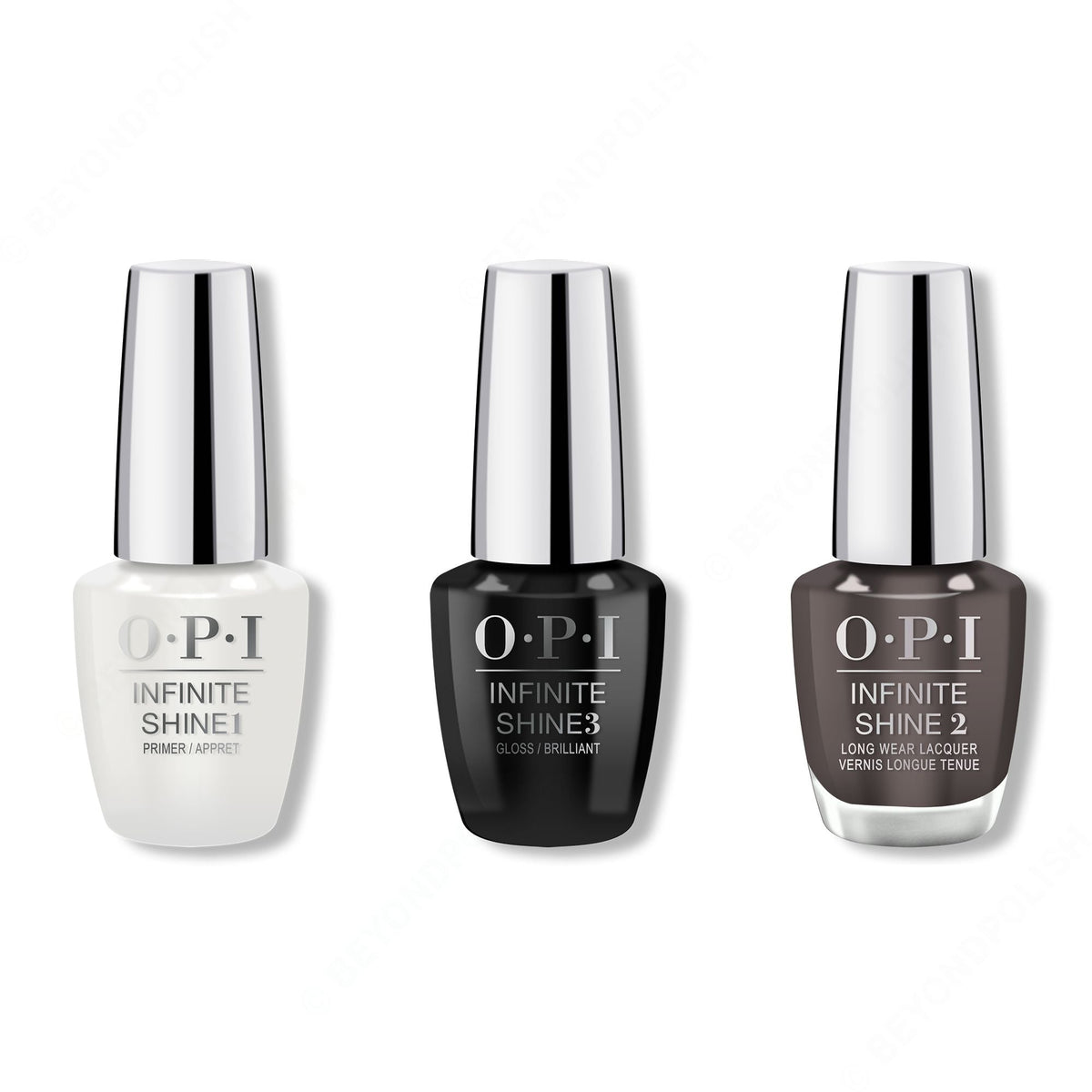 OPI - Infinite Shine Combo - Base, Top & Brown To Earth - Long Lasting Formula