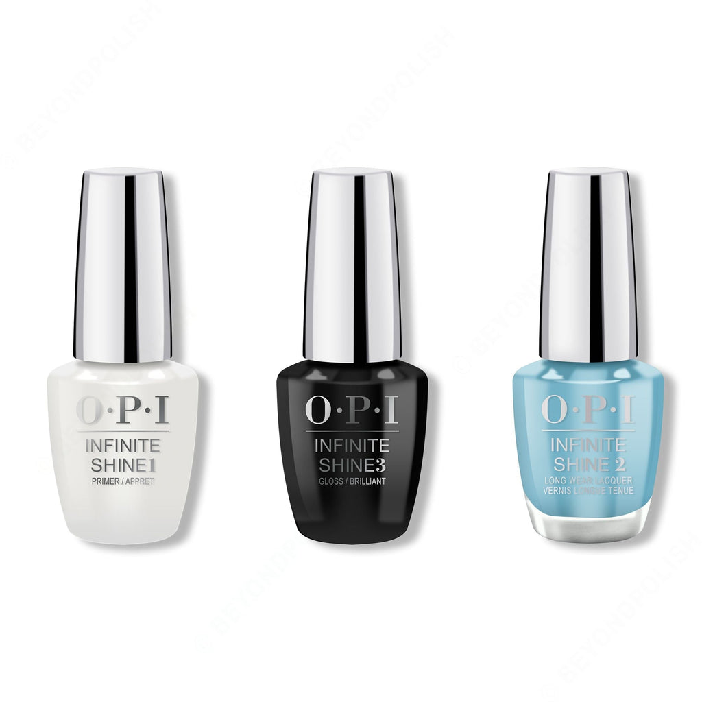 OPI - Infinite Shine Combo - Base, Top & Can't Find My Czechbook - Long Lasting Formula