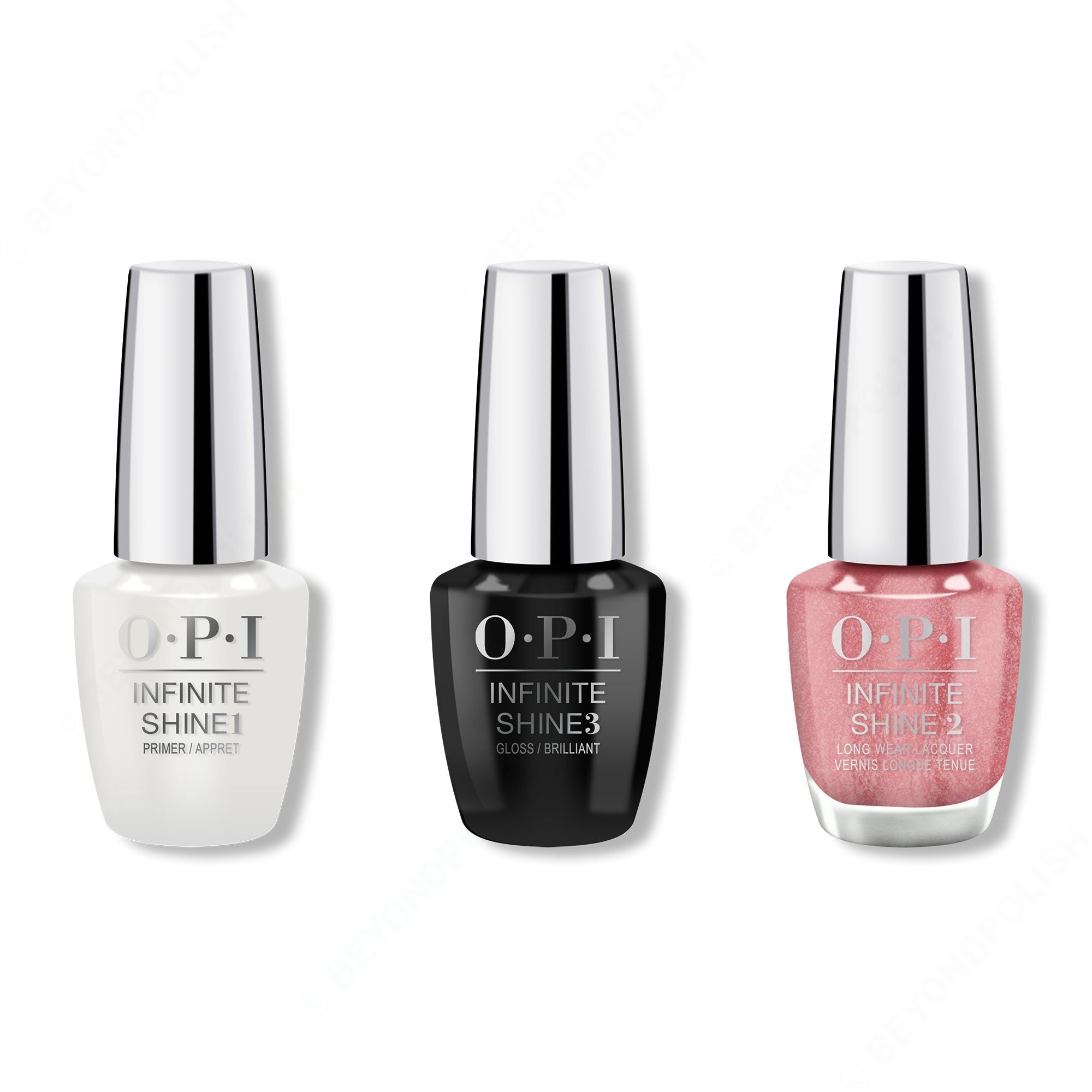 OPI - Infinite Shine Combo - Base, Top & Cozu-melted In The Sun - Long Lasting Formula
