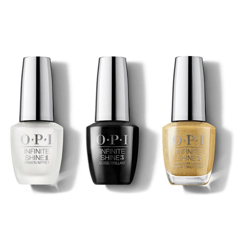 OPI - Infinite Shine Combo - Base, Top & Deer Valley Spice - Long Lasting Formula