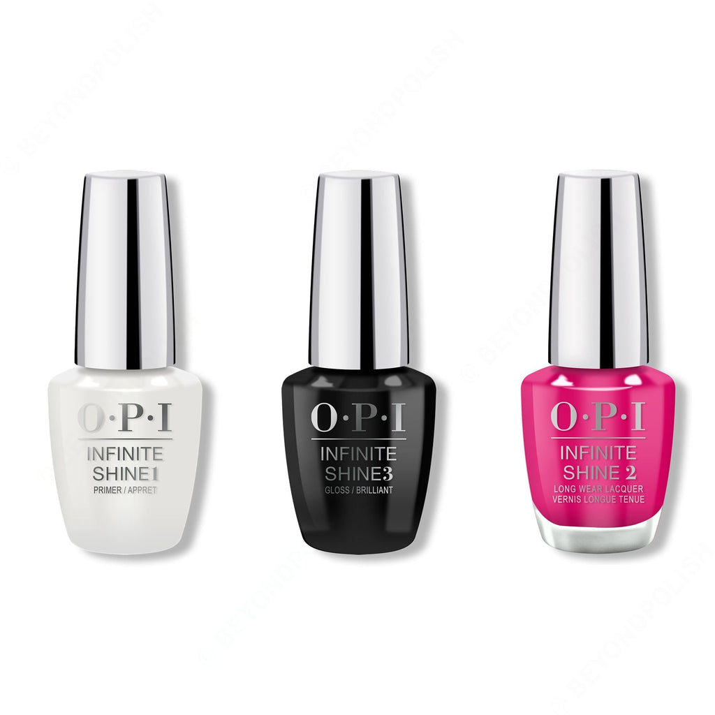 OPI - Infinite Shine Combo - Base, Top & Don't Provoke the Plum! - Long Lasting Formula