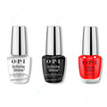 OPI - Infinite Shine Combo - Base, Top & Drop It Like It's Hawt - Long Lasting Formula