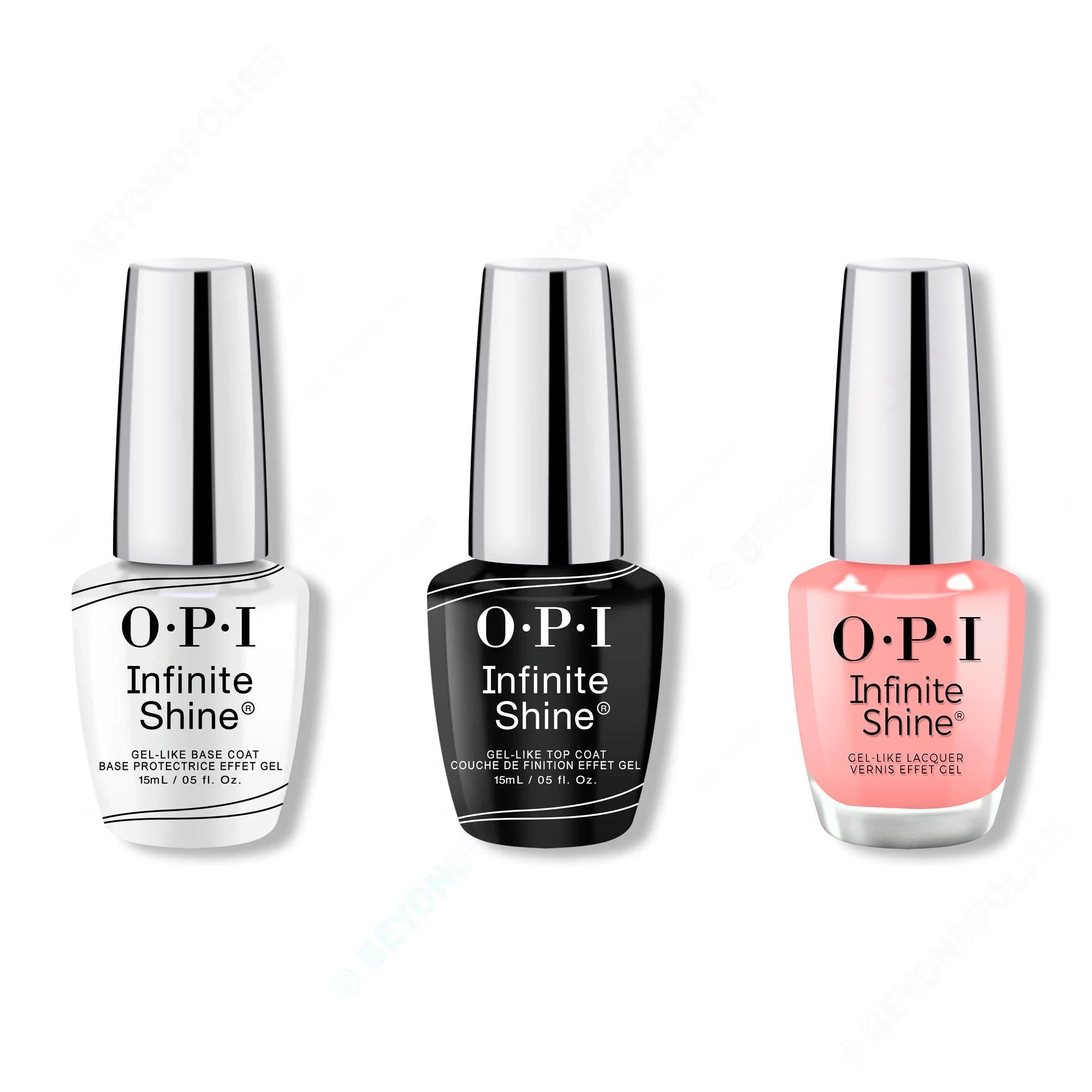 OPI - Infinite Shine Combo - Base, Top & Dulce De Latte - OPIcons Spring 2026 - Long Lasting Formula