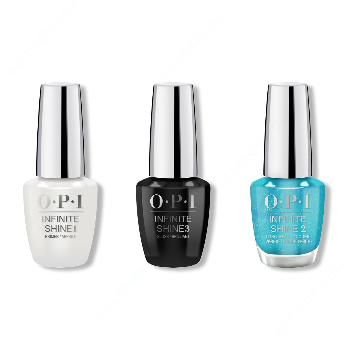 OPI - Infinite Shine Combo - Base, Top & Feel Bluetiful - Long Lasting Formula