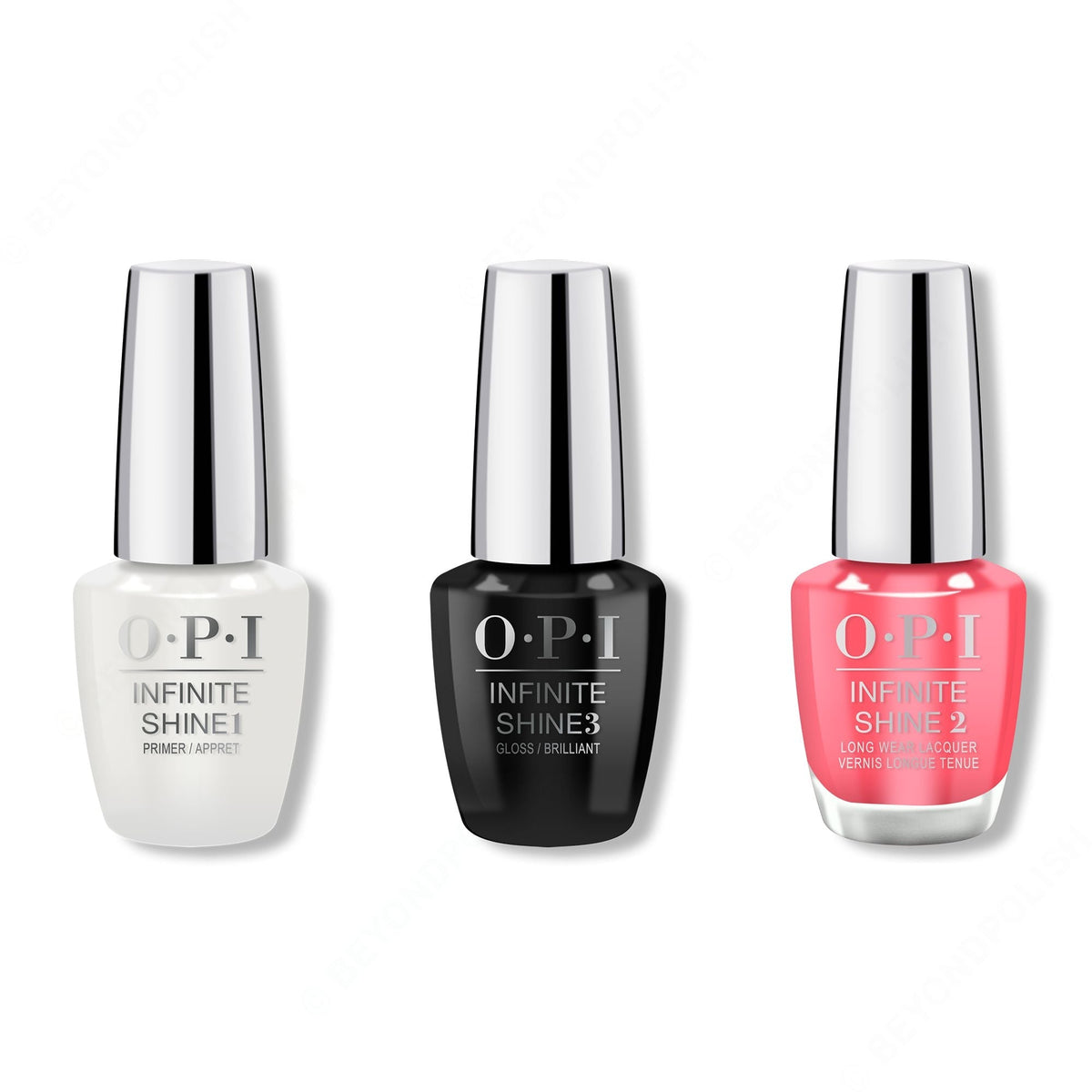 OPI - Infinite Shine Combo - Base, Top & From Here To Eternity - Long Lasting Formula