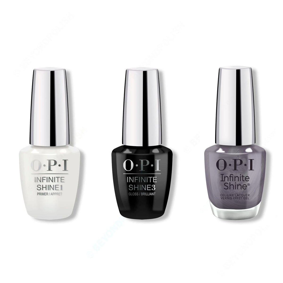 OPI - Infinite Shine Combo - Base, Top & Funmetal - Long Lasting Formula