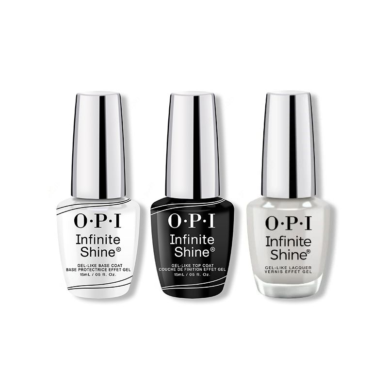 OPI - Infinite Shine Combo - Base, Top & Gray It On Me - Long Lasting Formula