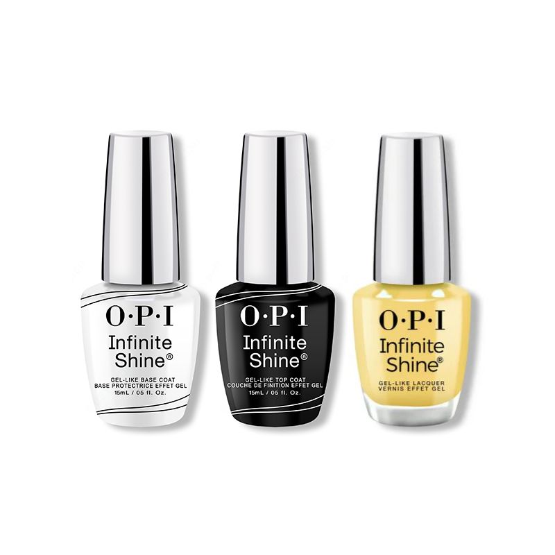 OPI - Infinite Shine Combo - Base, Top & It's Always Stunny - Long Lasting Formula
