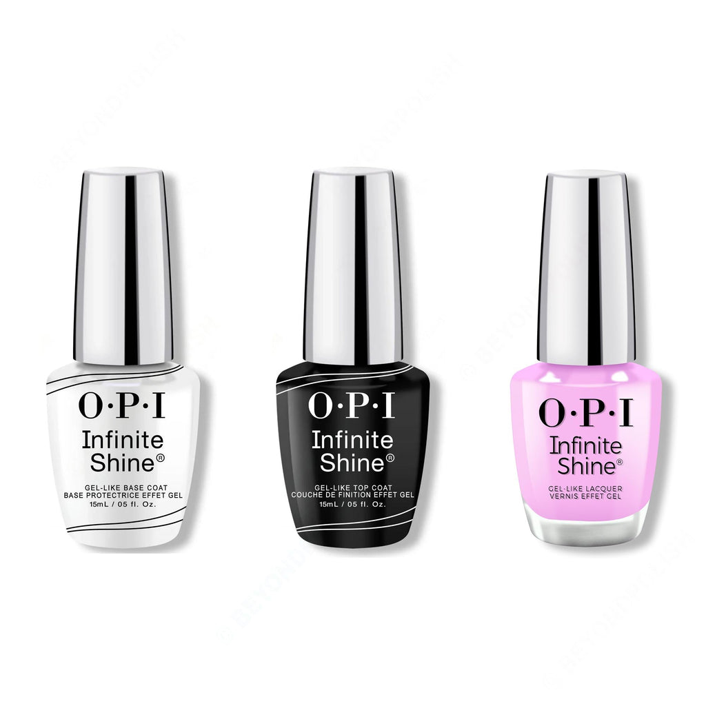 OPI - Infinite Shine Combo - Base, Top & Learn to Fly-lac - Long Lasting Formula