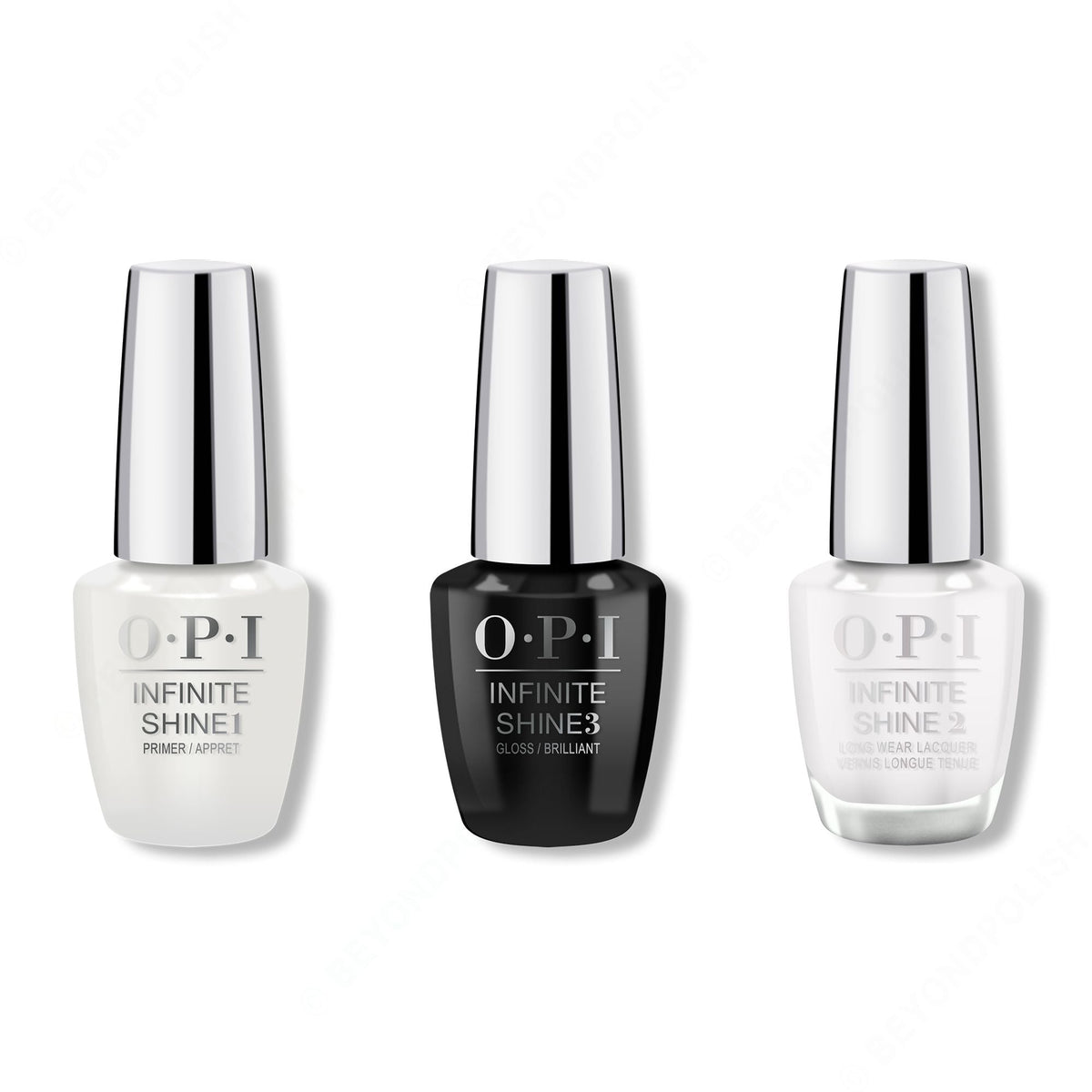 OPI - Infinite Shine Combo - Base, Top & Less is Norse - Long Lasting Formula