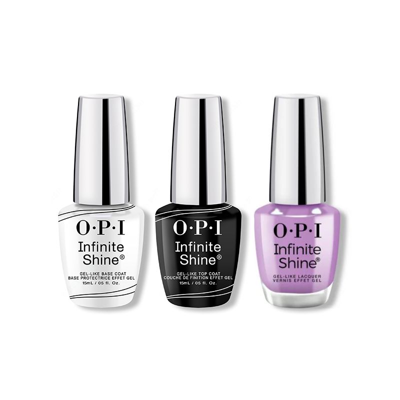 OPI - Infinite Shine Combo - Base, Top & Lush Hour - Long Lasting Formula