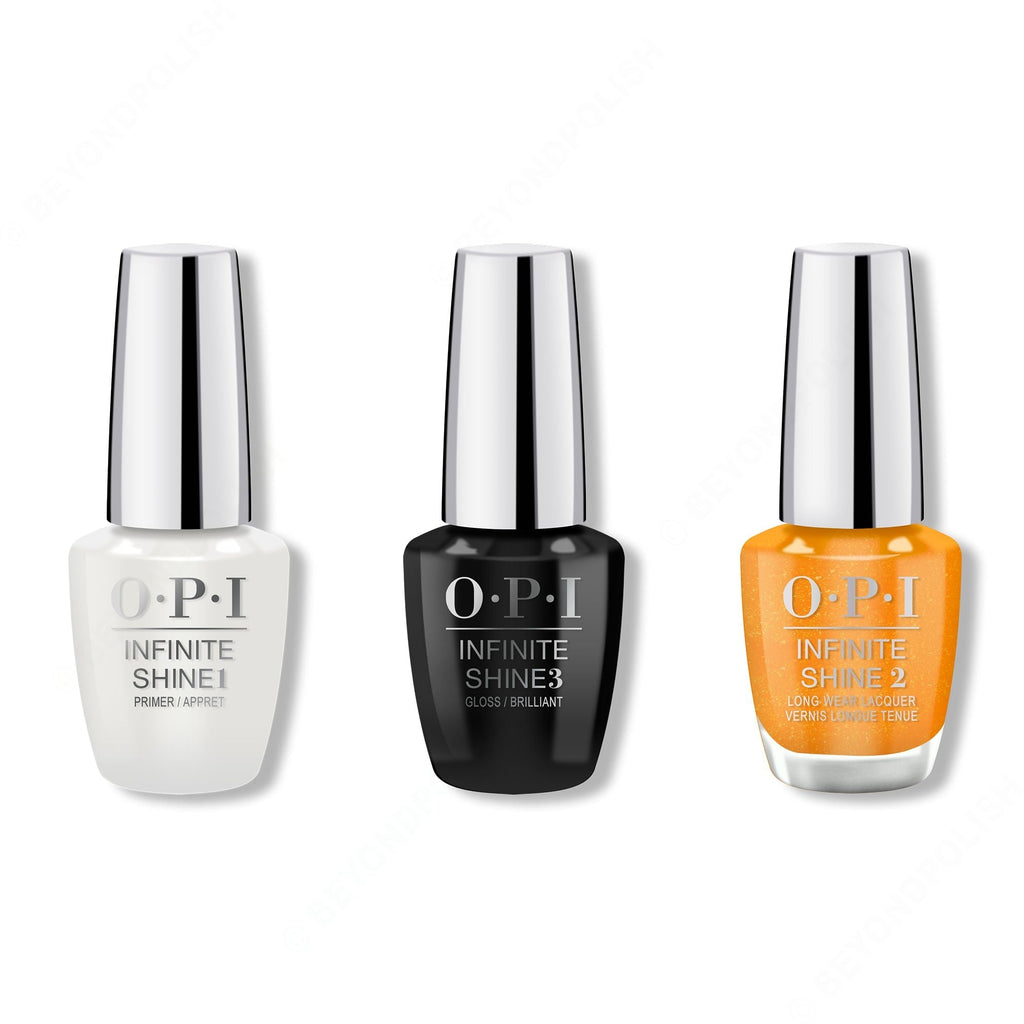 OPI - Infinite Shine Combo - Base, Top & Mango for It - Long Lasting Formula