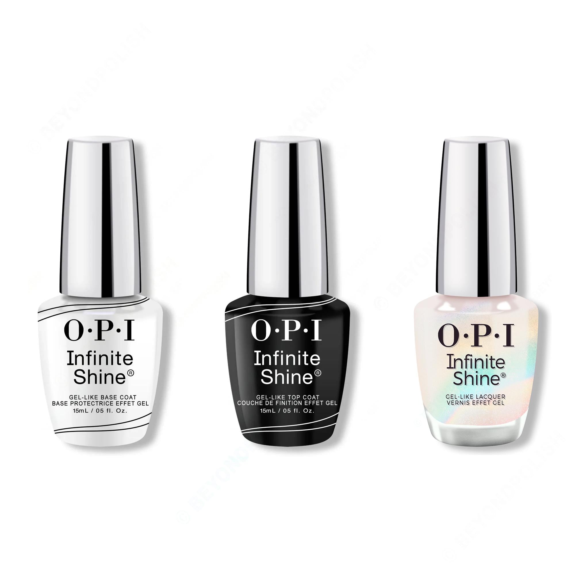 OPI - Infinite Shine Combo - Base, Top & MarshmelloOo So Sweet - Long Lasting Formula