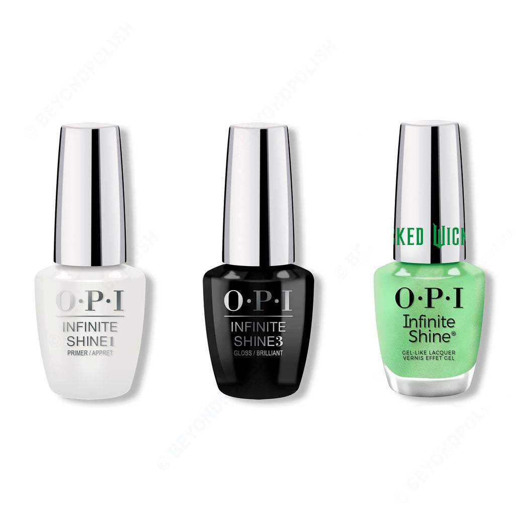 OPI - Infinite Shine Combo - Base, Top & OPI'm Phosphorescent! - Long Lasting Formula