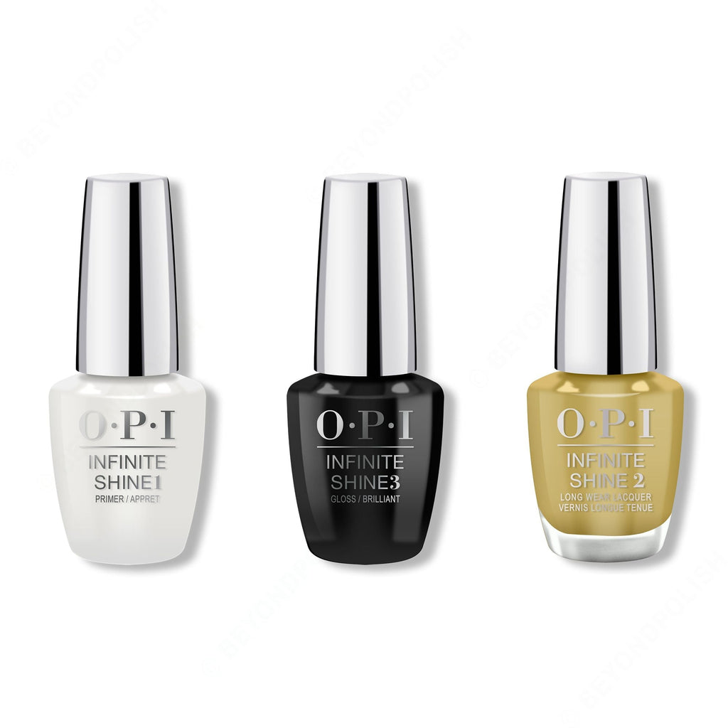 OPI - Infinite Shine Combo - Base, Top & Ochre To The Moon - Long Lasting Formula