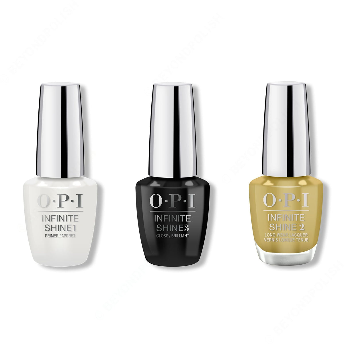 OPI - Infinite Shine Combo - Base, Top & Ochre To The Moon - Long Lasting Formula