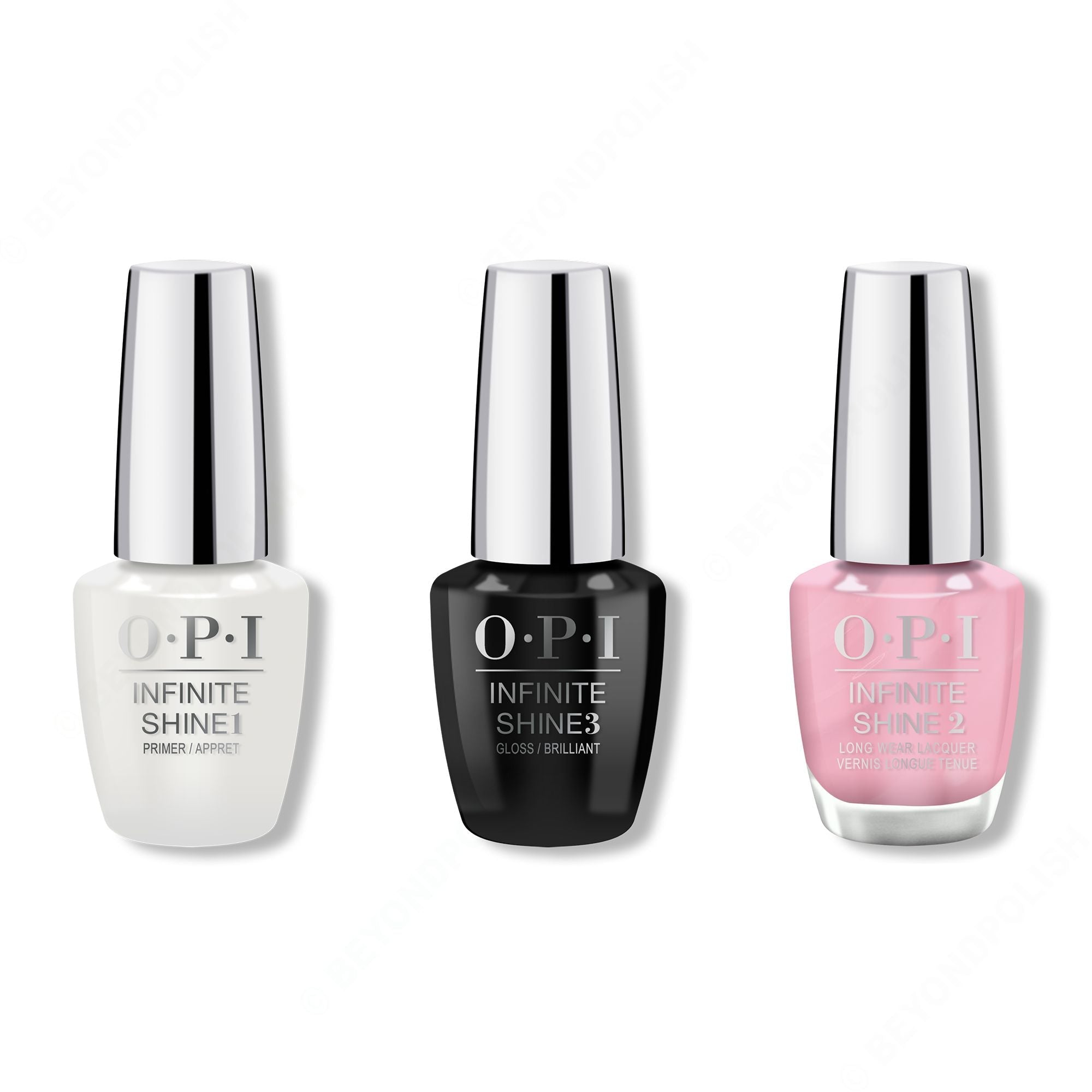 OPI - Infinite Shine Combo - Base, Top & (P)Ink on Canvas - Long Lasting Formula