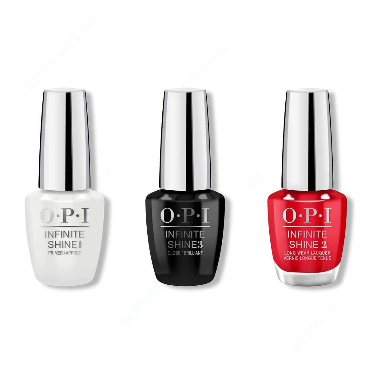 OPI - Infinite Shine Combo - Base, Top & Rebel With A Clause - Long Lasting Formula