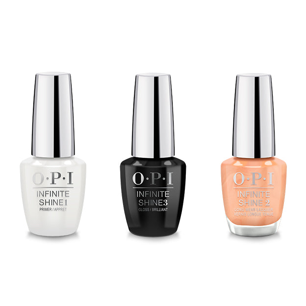 OPI - Infinite Shine Combo - Base, Top & Sanding In Stilettos - Long Lasting Formula