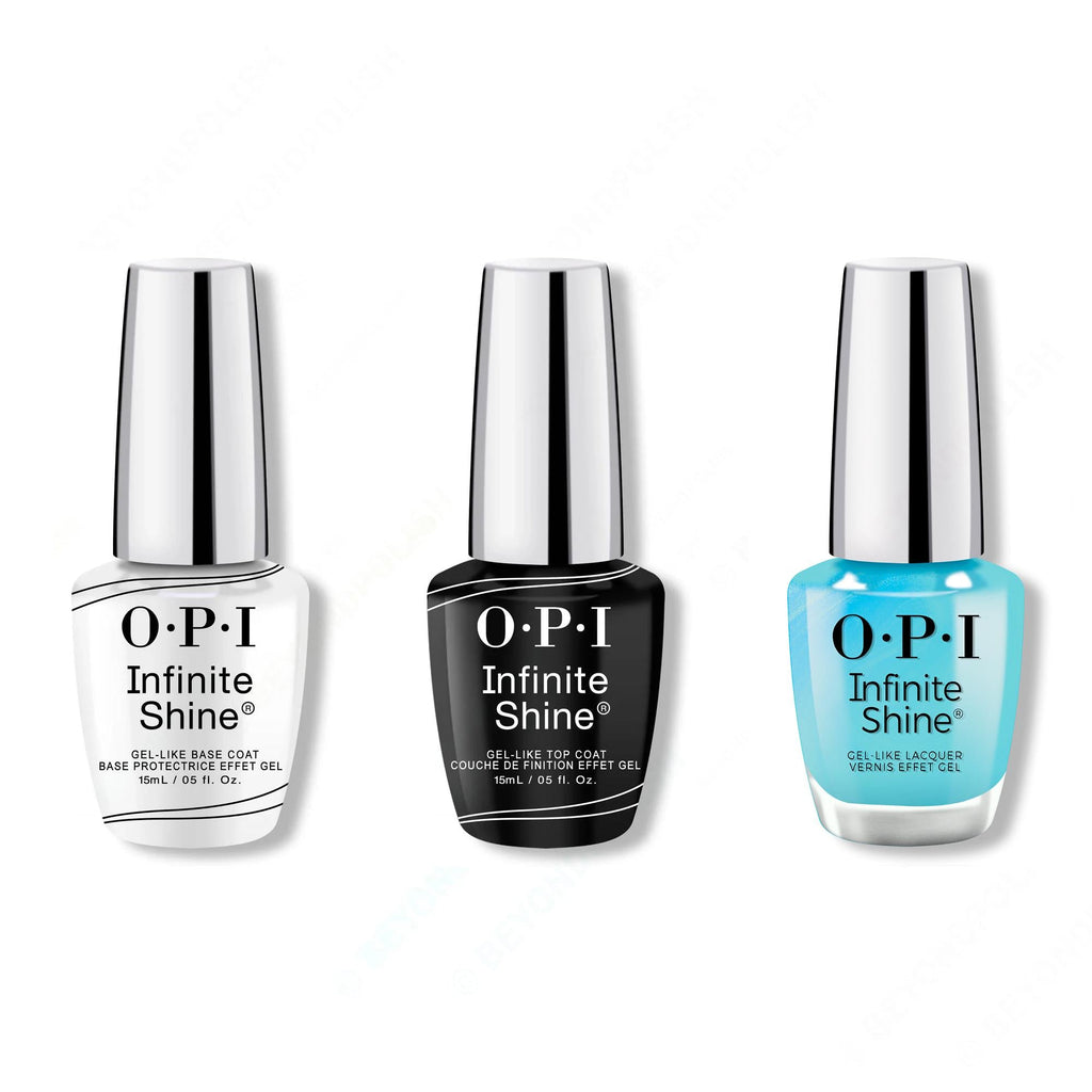 OPI - Infinite Shine Combo - Base, Top & Sea Me Now - OPIcons Spring 2026 - Long Lasting Formula