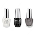 OPI - Infinite Shine Combo - Base, Top & Steel Waters Run Deep - Long Lasting Formula