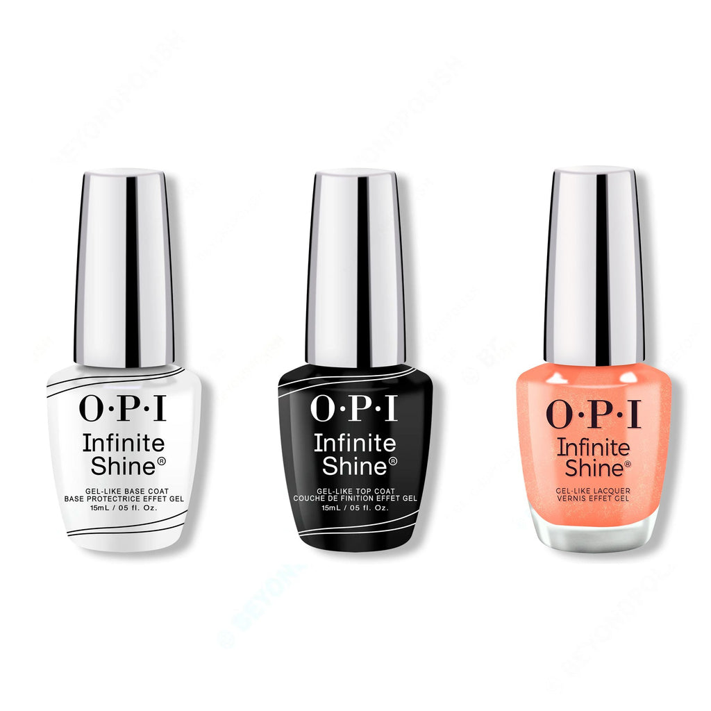 OPI - Infinite Shine Combo - Base, Top & Suzi's Pedicure Throne - Long Lasting Formula