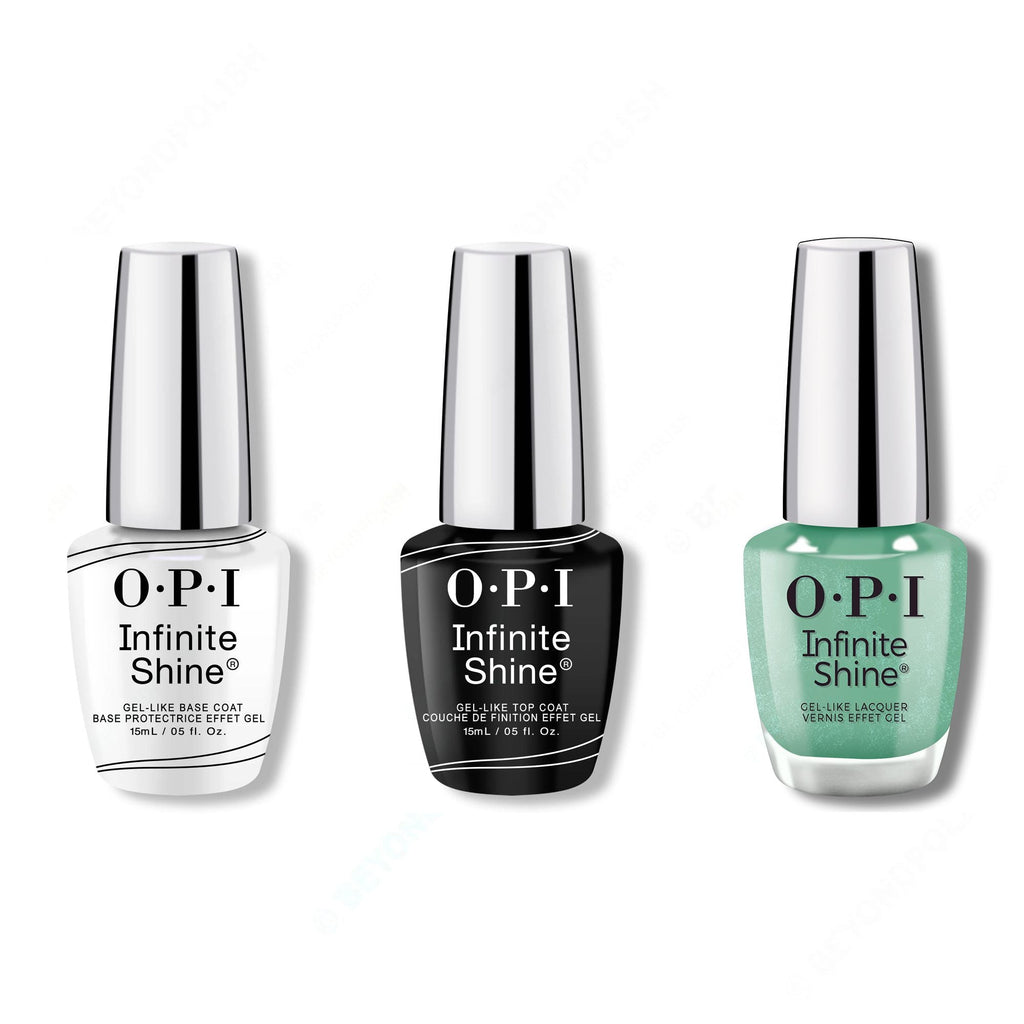 OPI - Infinite Shine Combo - Base, Top & Teals Familiar - Long Lasting Formula