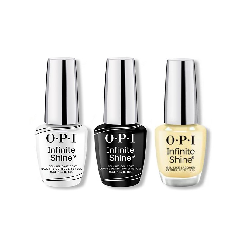 OPI - Infinite Shine Combo - Base, Top & This Chic Is Bananas - Long Lasting Formula