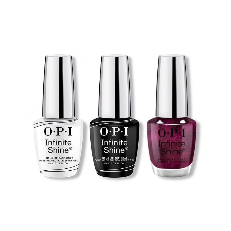 OPI - Infinite Shine Combo - Base, Top & Vamp Champ - Long Lasting Formula