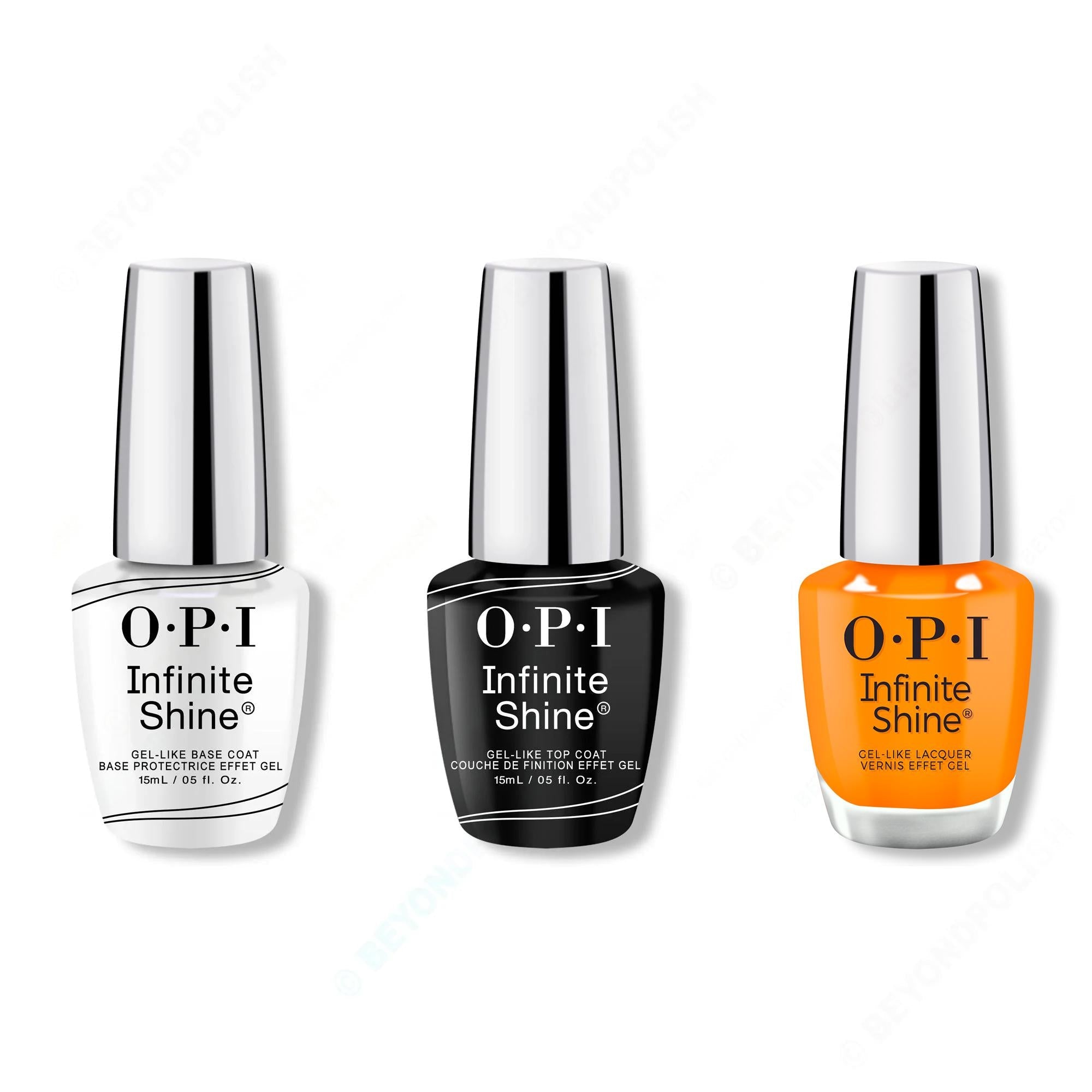 OPI - Infinite Shine Combo - Base, Top & Vogue Into the Sunset - Long Lasting Formula