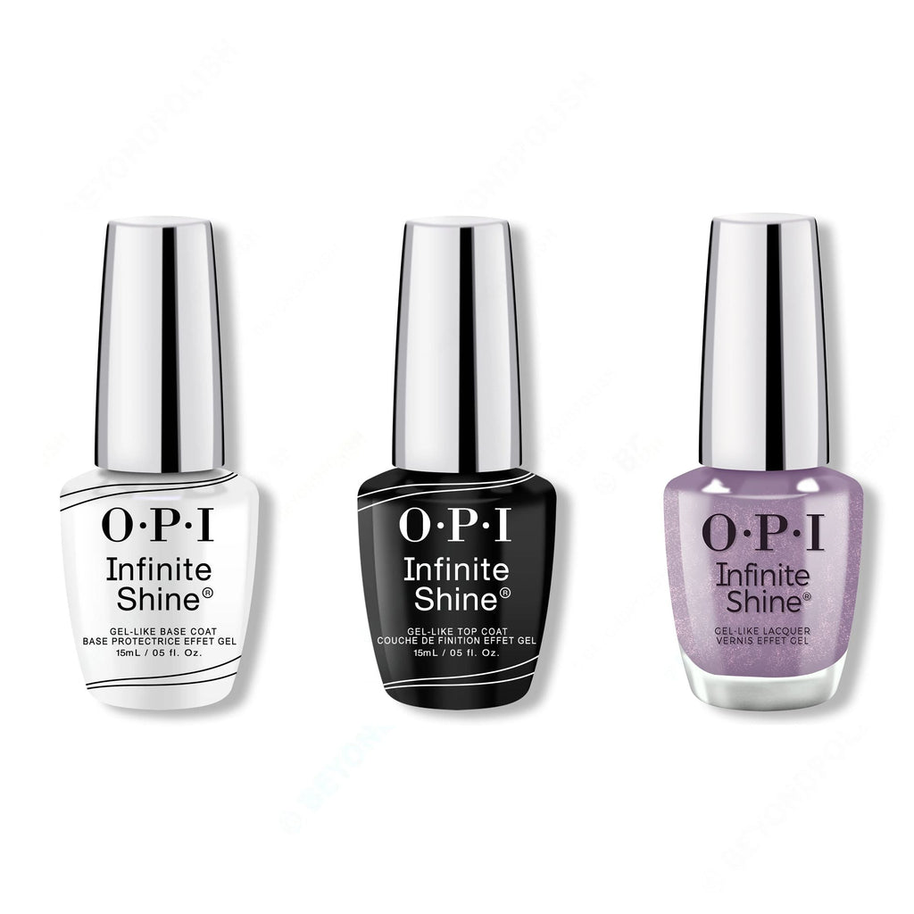 OPI - Infinite Shine Combo - Base, Top & Where Time Stuns Still - Long Lasting Formula