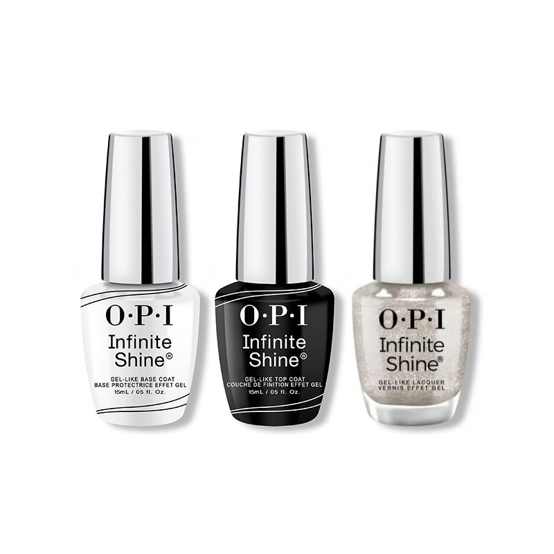 OPI - Infinite Shine Combo - Base, Top & Work From Chrome - Long Lasting Formula