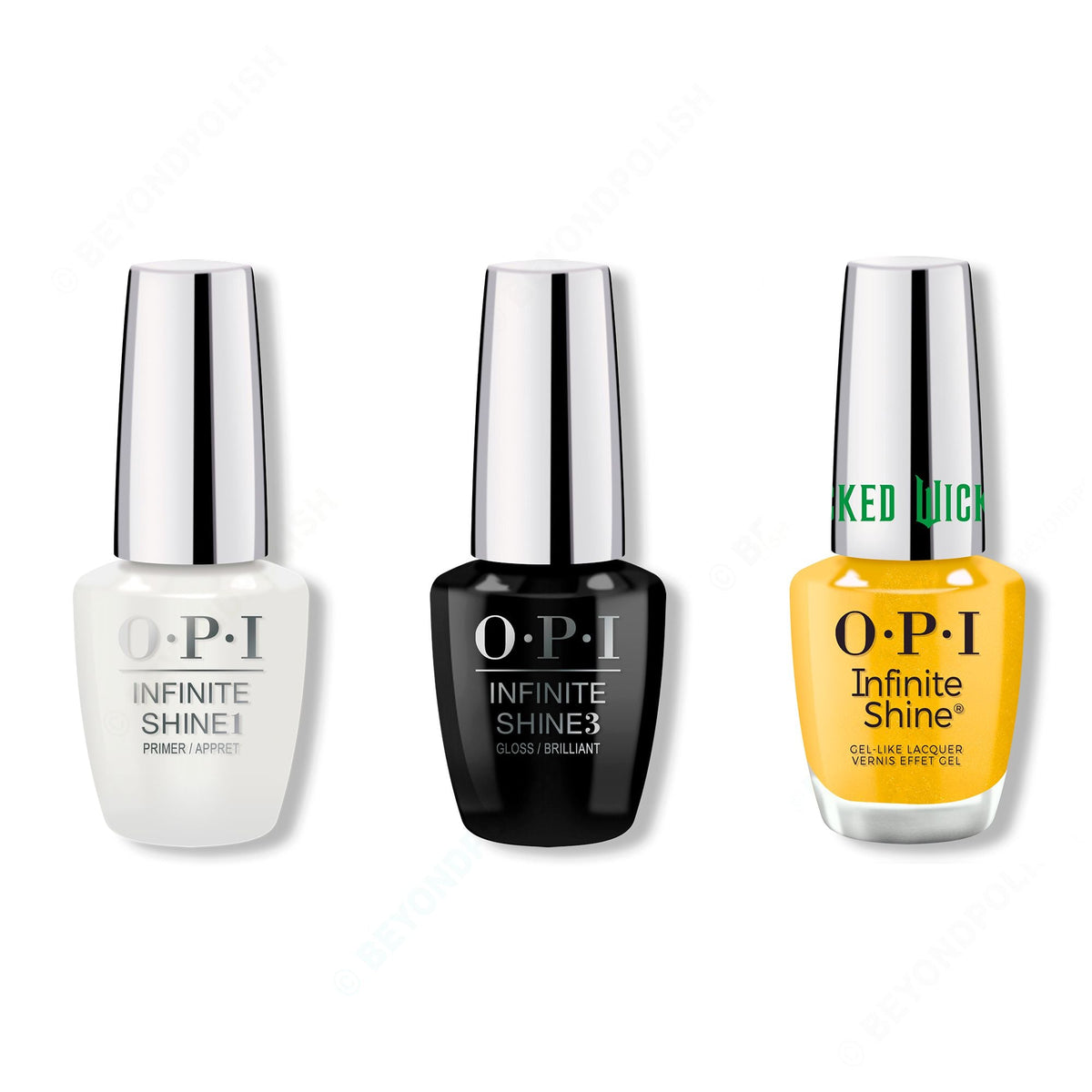 OPI - Infinite Shine Combo - Base, Top & Yellow Brick Road - Long Lasting Formula
