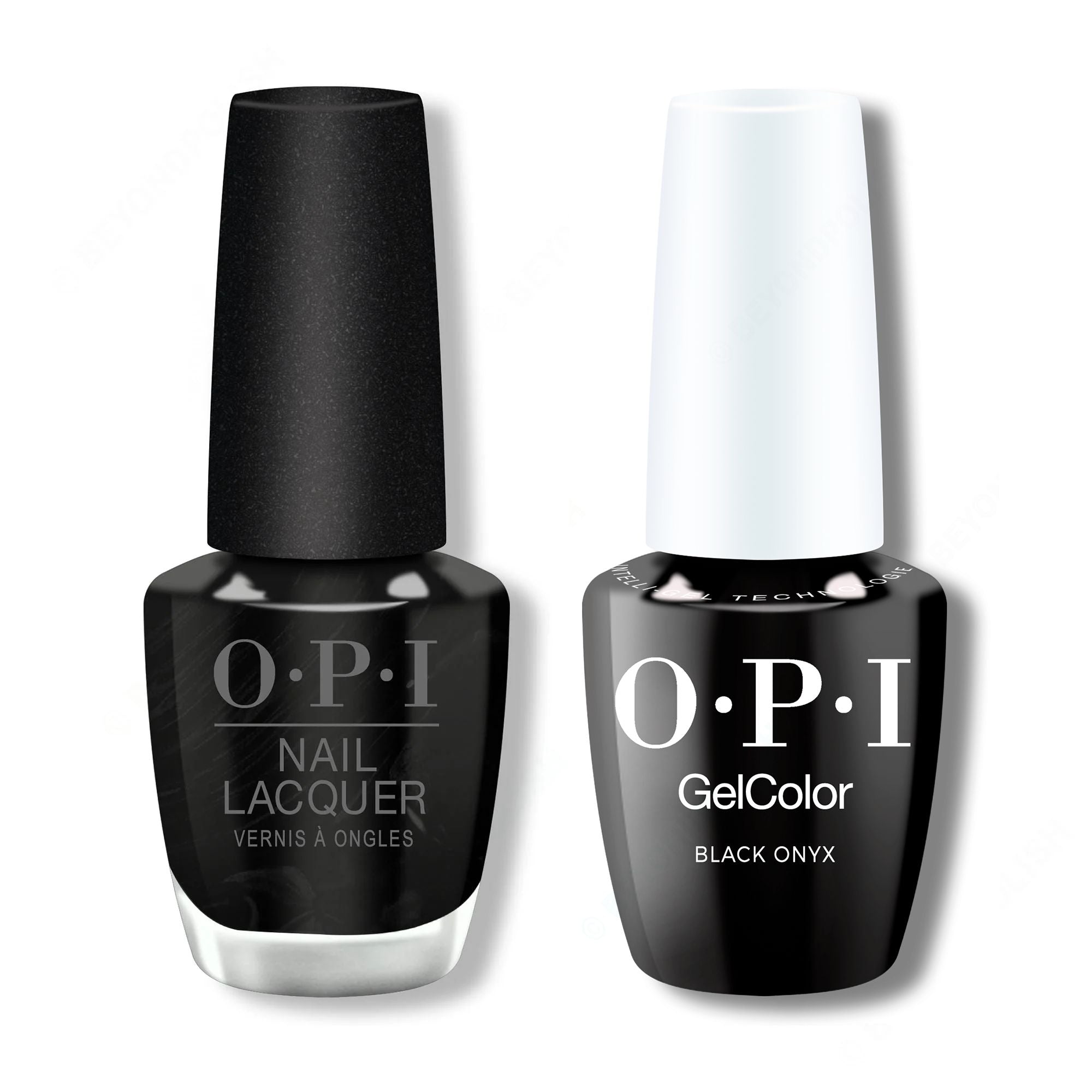 OPI - Intelli-Gel & Lacquer Combo - Black Onyx - Long Lasting Formula