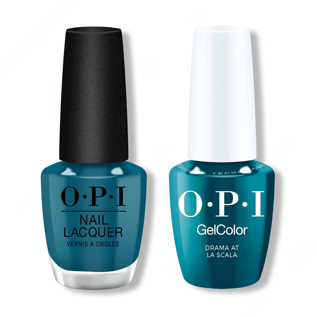 OPI - Intelli-Gel & Lacquer Combo - Drama at La Scala - Long Lasting Formula
